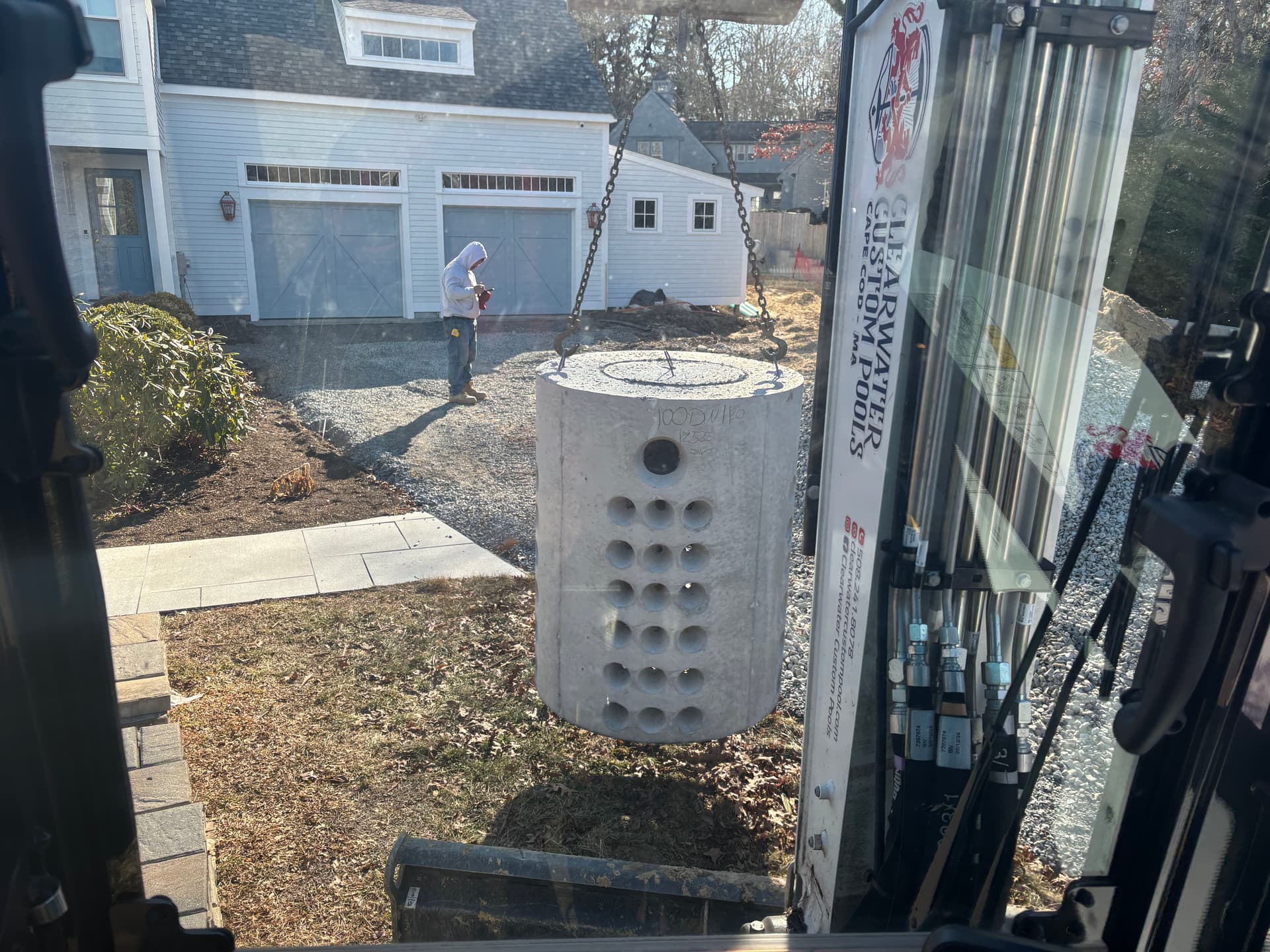 Concrete Drainage System Installation in Falmouth MA